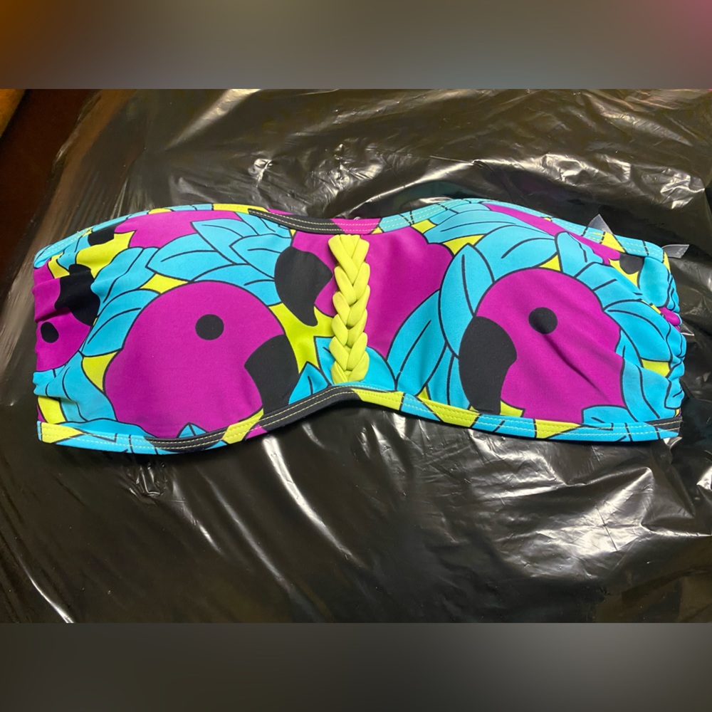 Flamingo bathing suit top